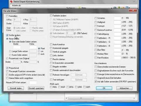 Bilder verkleinern mit IrfanView (Batchverarbeitung)