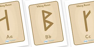 Viking Alphabet Display Posters