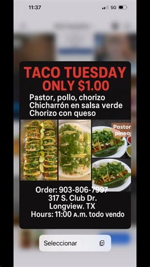 TACO TUESDAY #ONLY#ONE# TAQUERIA CHIHUAHUA | Taqueria Chihuahua