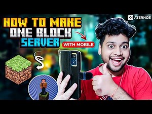How To Make One Block Server in Aternos | How To Create One Block Server in Aternos Minecraft PE