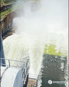 1M views · 6.3K reactions | All 5 gates at Wivenhoe Dam have been opened, and it’s a dam impressive sight!  Controlled releases are normal and help to release excess floodwater, restore drinking water levels, and keep our dams safe. Keep safe by avoiding hazards downstream, like fast-flowing or deep water near waterways.  | Seqwater | Facebook