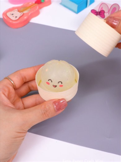 Kawaii Paper Dumpling Squishy Craft — Easy Step-by-Step
