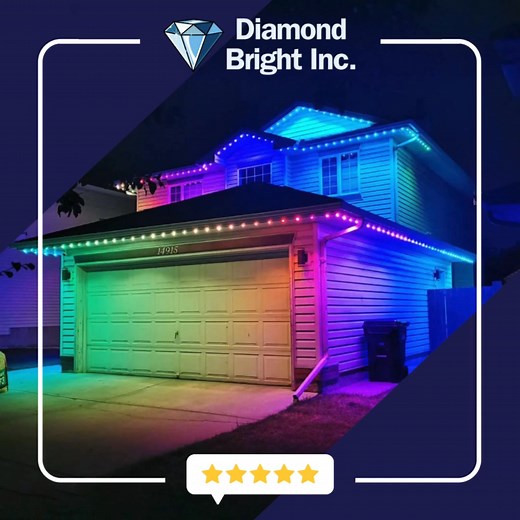 Love the look of permanent LED lights but not sure who to trust? Diamond Bright is backed by glowing 5-star reviews and a reputation built on honesty and integrity. We install top-quality lights, offer a simple app to control colors and patterns, and treat our customers like family. Book your free quote today and get installed before the holidays! | Diamond Bright Inc