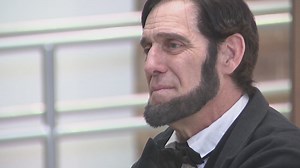 Abe Lincoln visits Rock Island Library