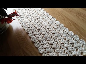 crochet long table runner easy pattern