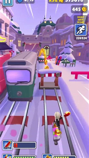Subway 🚇 surf 3d run fast wow 💨 run #subwaysurfers #subway #subwaysurf