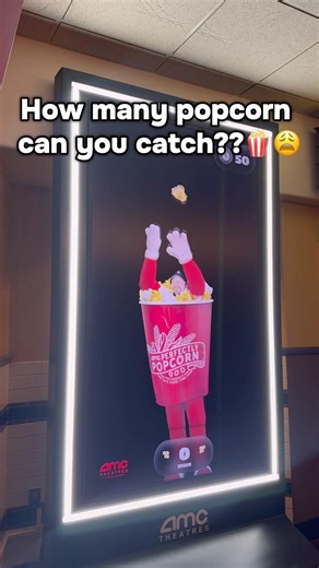 New game at AMC Burbank 16 is NO JOKE… we're actually sore after a few games🍿😵‍💫/#amc#workout