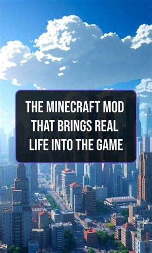 The Minecraft Mod That Brings Real Life Into the Game #minecraft #gamer #game #gaming #reallife