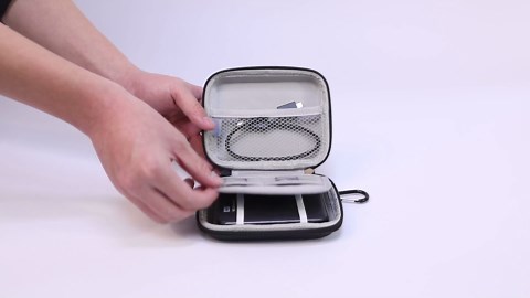 Lacdo Hard Drive Carrying Case for Western Digital WD Elements/WD My Passport/My Passport Ultra Portable External Hard Drive HDD 1TB 2TB 4TB 5TB 6TB USB 3.0 Protective Storage Travel Bag, Black