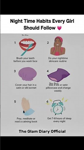 Best Night Time Tips for Glowing Skin & Healthy Hair #SelfCareRoutine #NightRoutineForGirls