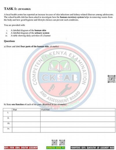 Grade 9 Integrated Science Paper 2 Mid Term 1 2026 Exam #cbc #exam #education