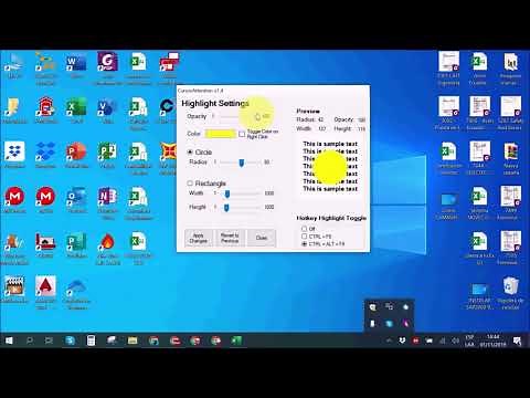 RESALTAR cursor con CIRCULO AMARILLO 😎 [2020]