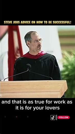 Steve Jobs life advice on how to be successful. #motivation #entrepreneur #successmindset