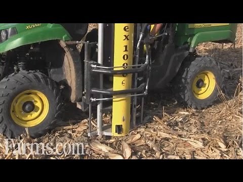 New Wintex 1000S Soil Sampling System on John Deere Gator In Action