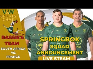 Springbok Lineup Announcement for the Clash Against France!