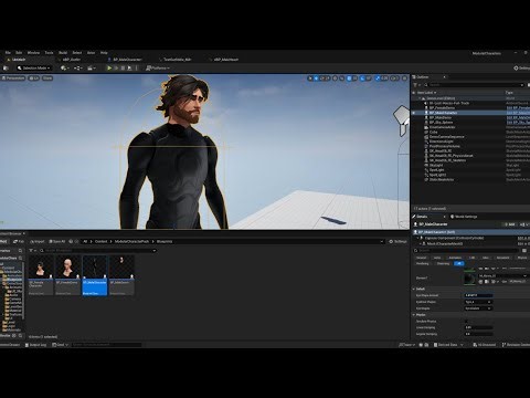 Adding Your Outfit or Character Blueprint - Stylized Modular Head System for UE