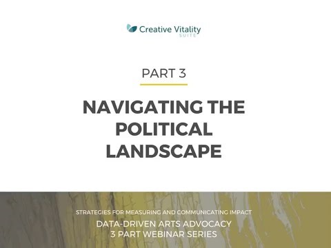 Data- Driven Arts Advocacy - Webinar 3 | CVSuite - Art Data Tools