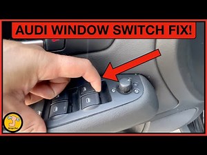 how to fix / replace Audi A4 windows switch 02-08 models