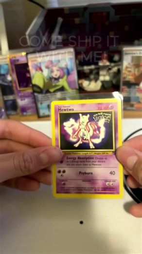 Come ship this WB Mewtwo promo from 1999 with me! #fyp #pokemon #pokemoncards