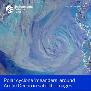 24 reactions | Satellite footage shows a “meandering” polar cyclone...