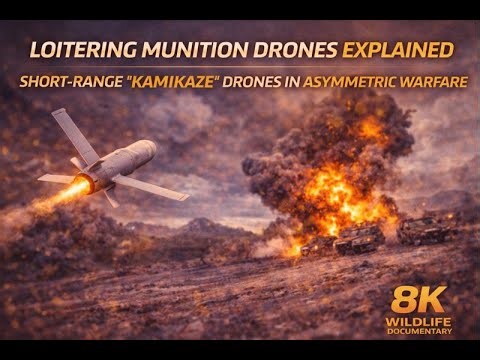 Loitering Munition Drones Explained: Short-Range “Kamikaze” Drones in Asymmetric Warfare | 8K