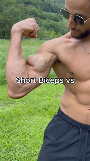 Short Biceps vs Long Biceps 💪🏻💪🏻