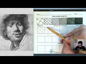 Intro to Drawing - Value Scale with Line