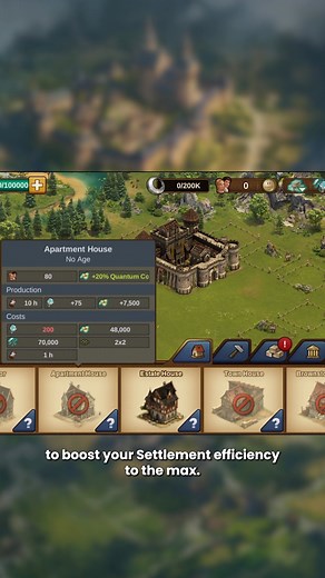 The Middle Ages are now in your Quantum Settlement! 👀Check our reel to know more about Chrono Alloys and the Quantum Store #foe #forge #gamingcommunity #tutorial #quantumincursions | Forge of Empires