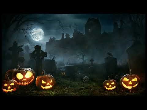 Best Halloween Ambience with Spooky Sounds| Thunder n Lightening| Spooky Organ Music