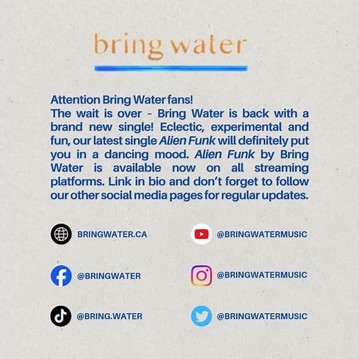 Latest single "Alien Funk" is out now!