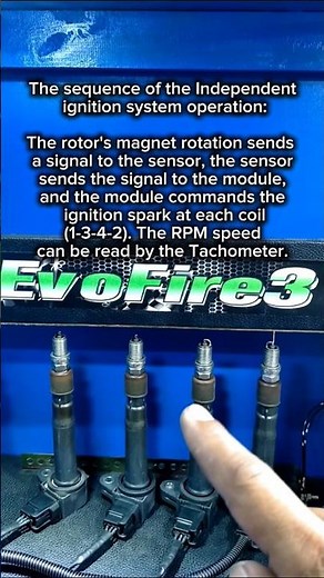 The sequence of the Independent ignition system operation #CarMods #IgnitionSystem