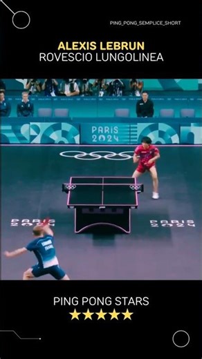 ⭐️ Ping Pong Stars: Alexis Lebrun - Rovescio lungolinea / Down-the-line backhand #AlexisLebrun