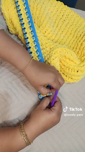 start knitting loom for beginners البدايات للمبتدئين #lovely #knitting_finger #