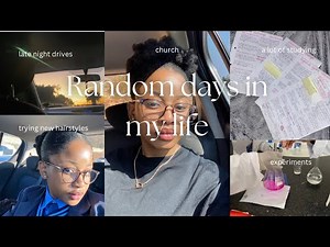 Random days in my life(lots of studying, school, late night drives) | South African Youtuber