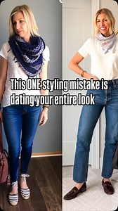 Still wearing your skinny jeans and untucked tee thinking it’s a classic combo? It was—until it started cutting off your proportions and dating your entire outfit. If you’re a woman who wants to look polished without chasing trends, but something about your go-to jeans-and-tee combo just feels… off lately? This is why. The modern silhouette isn’t about chasing Gen Z trends—it’s about knowing how to create balance for your body now. Not 10 years ago. In this reel, I’m showing how to take a basic 