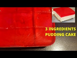 3 Ingredient Pudding Cake | How to make cake | Pudding Pastry| My little cookbook