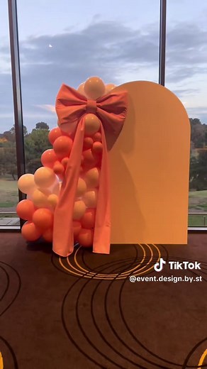 21st Birthday Setup Ideas with Pink Balloons