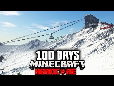 We Survived 100 Days in a FROZEN Zombie Apocalypse in Hardcore Minecraft