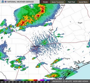 A cluster of strong thunderstorms is moving across the Central and Northern half of the Hill Country between Junction and Llano. Heavy rain, small hail and wind gusts to 55 mph are possible under the stronger storms. Movement is northeast at 20 mph. 5:50 p.m. Tuesday | The Kerrville Daily Times | Facebook