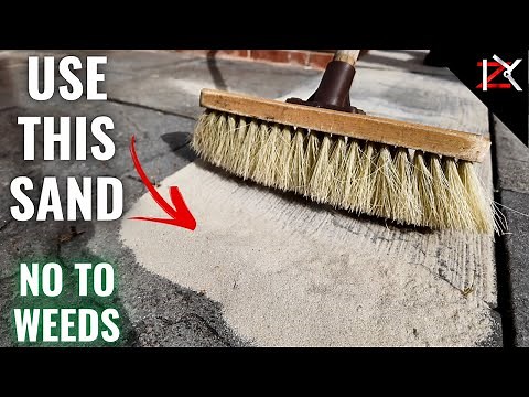 NO MORE WEEDS - How To Sand Block Paving/Slab Joints - Weed Inhibitor Polymeric Sand