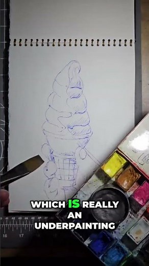 This Secret Ingredient Changes Everything - Watercolor Painting 🤫 #watercolor #painting #artist
