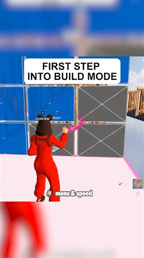 First step into build mode. Edit training map #fortnite #fortnitetrainingmap #fortnitepracticemap