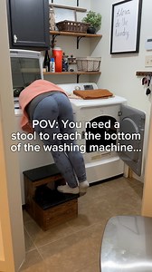 916K views · 7.7K reactions | Can you reach the bottom of your washing machine?? When I was pregnant I couldn’t even reach it with a stool! 藍藍藍 | Life Is What You Make It | Facebook