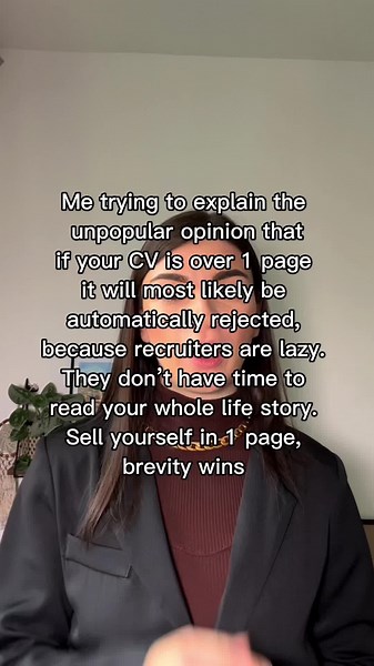 Looking for more CV tips? Join my free CV webinar where I’ll share the secrets of effective CV! In this webinar you’ll discover: 🔥The surprisingly simple formula job seekers are applying to land jobs at top companies & startups 🔥The real reason why your CV isn’t attracting employers and landing jobs 🔥The secret strategy for creating a strong CV that stands out from competitors Check the link in MY BIO or comment “CV webinar” and I’ll share the link to reserve a free ticket ❤️#CapCut