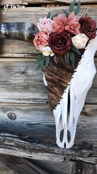 Courtney’s Custom Cowskulls on TikTok