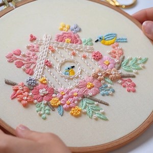 Most Beautiful Hand Embroidery Hoops Stitching #new #fbvideo #needlework #stitch #viral | Embroidery Skills ideas