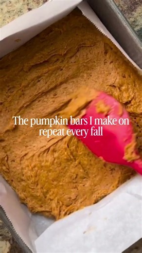 Pumpkin Bars with Sourdough Discard