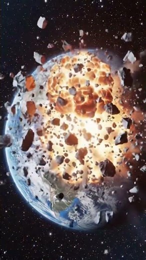 Earth exploding
