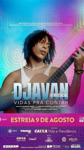 Leonardo Oliveira | Djavan - O Musical Teatro. DJAVAN, O MUSICAL: VIDAS PRA CONTAR! A trajetória e a obra de um dos maiores gênios da música brasileira... | Instagram