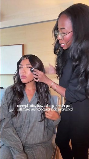This powder puff HACK is a GAME CHANGER! #makeupshorts